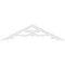 Ekena Millwork Pitch Brontes Architectural Grade PVC Gable Pediment, 48"W x 12"H x 1"P (6/12) GPP048X012X100BRO - alternate 3